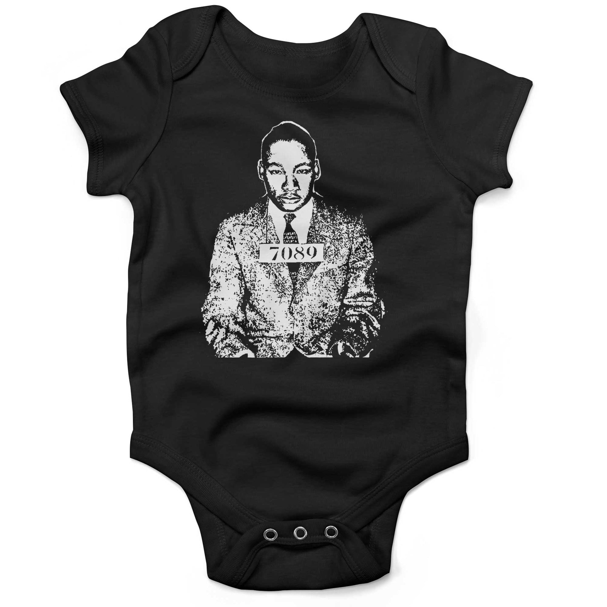 Martin Luther King Jr. Infant Bodysuit-Organic Black-3-6 months