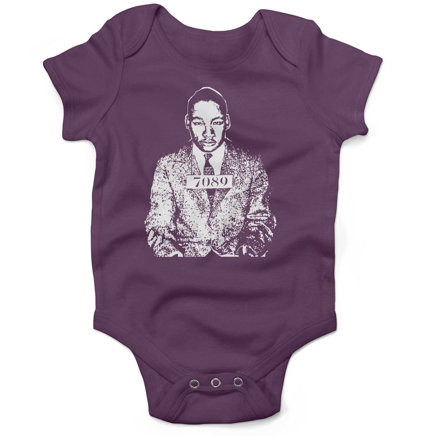 Martin Luther King Jr. Infant Bodysuit-Organic Purple-3-6 months