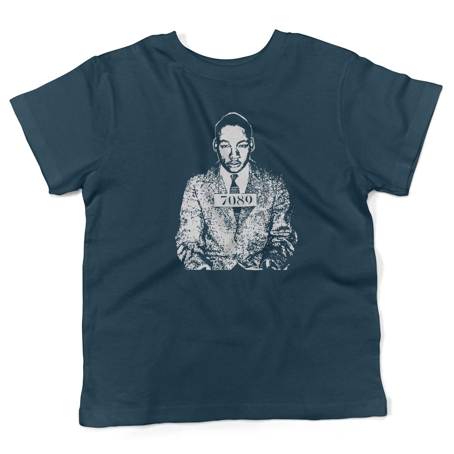 Martin Luther King Jr. Toddler Shirt-Organic Pacific Blue-2T