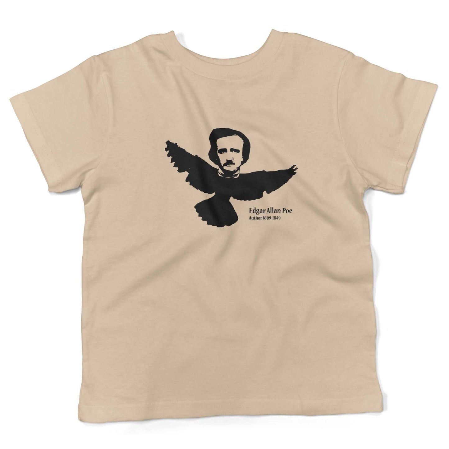 Edgar Allan Poe Toddler Shirt-Organic Natural-2T