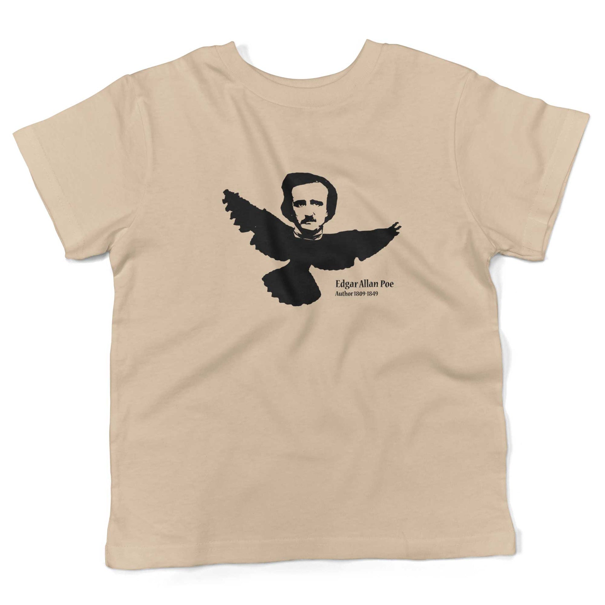 Edgar Allan Poe Toddler Shirt-Organic Natural-2T