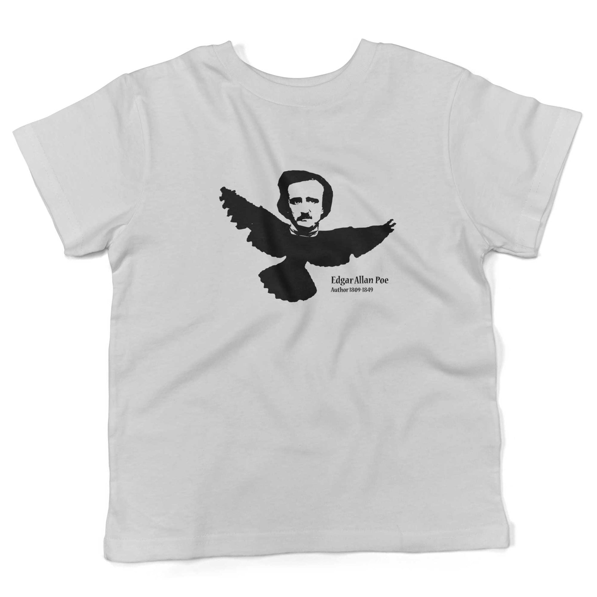 Edgar Allan Poe Toddler Shirt-White-2T