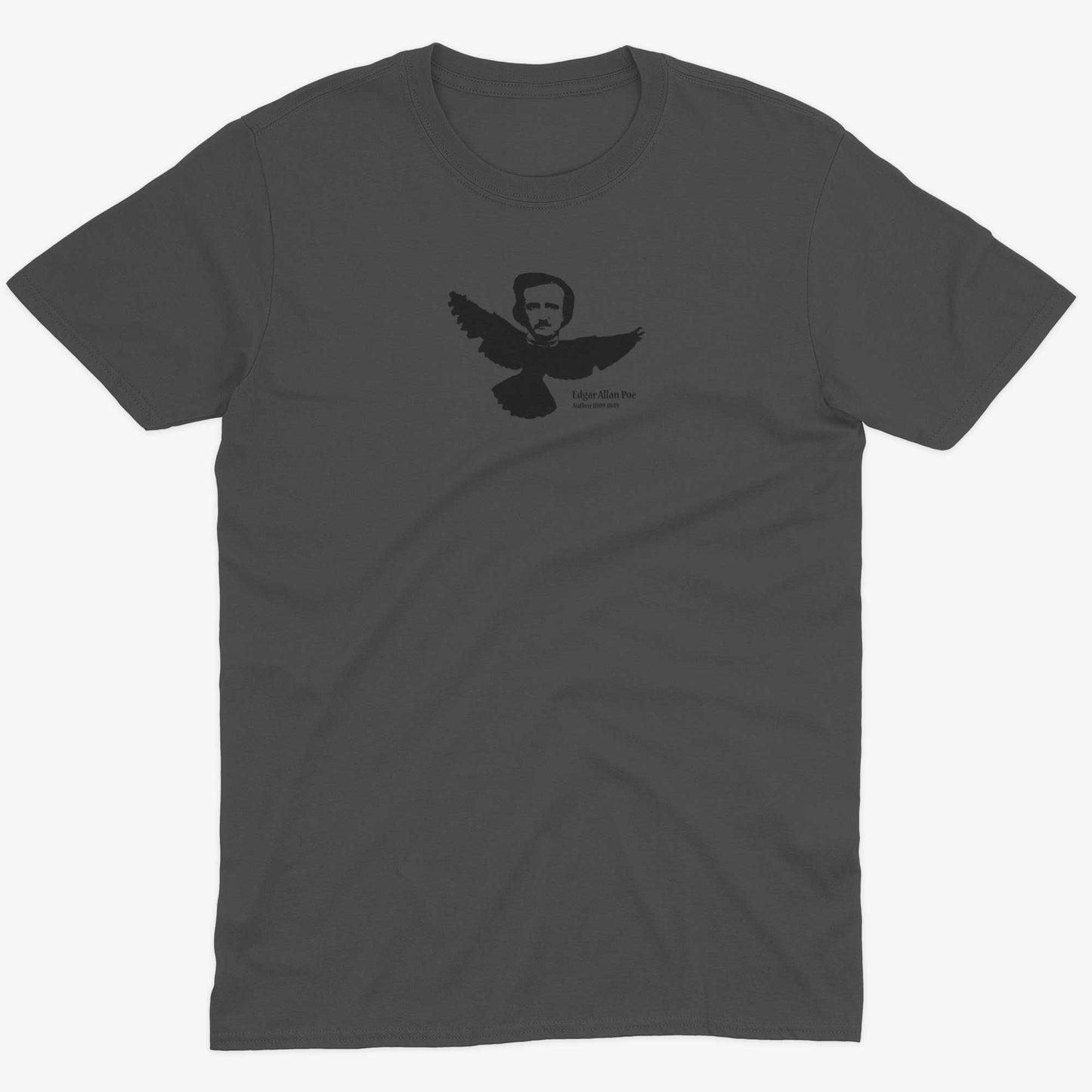 Edgar Allan Poe Unisex Or Women's Cotton T-shirt-Asphalt-Unisex