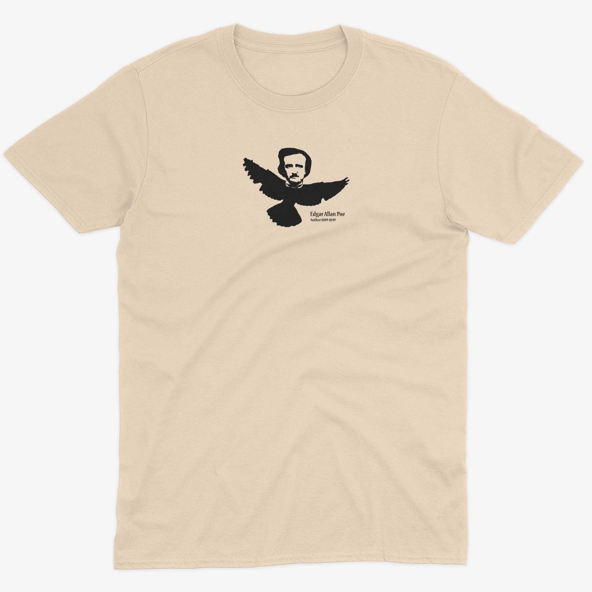 Edgar Allan Poe Unisex Or Women's Cotton T-shirt-Organic Natural-Unisex