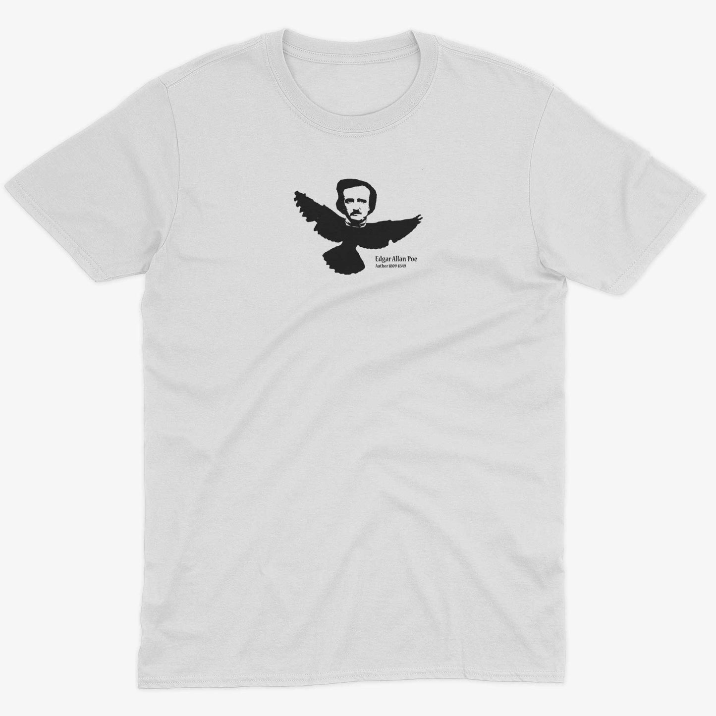 Edgar Allan Poe Unisex Or Women's Cotton T-shirt-White-Unisex