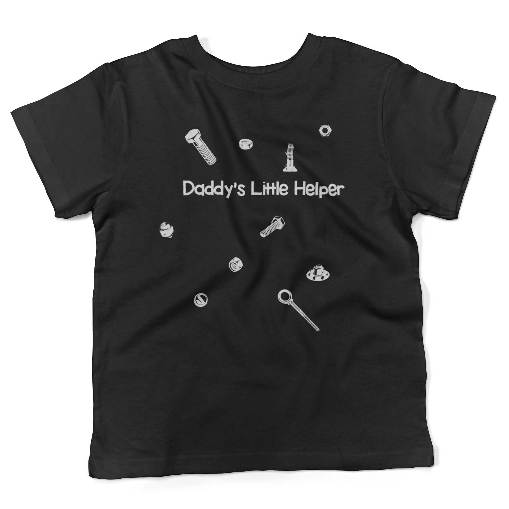 Daddy's Little Helper Toddler Shirt-Organic Black-2T