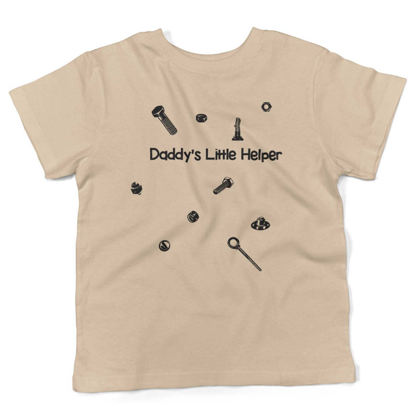 Daddy's Little Helper Toddler Shirt-Organic Natural-2T