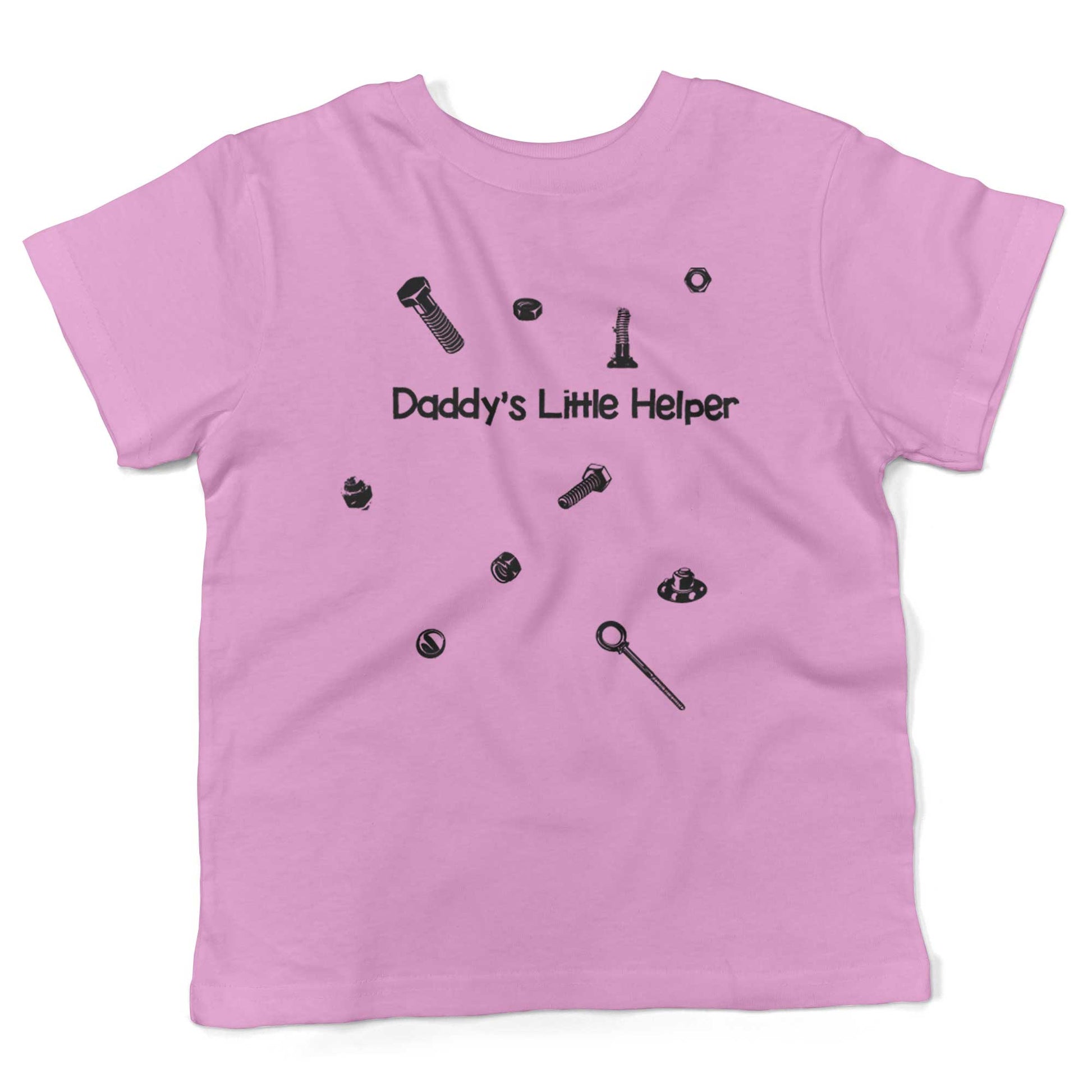 Daddy's Little Helper Toddler Shirt-Organic Pink-2T