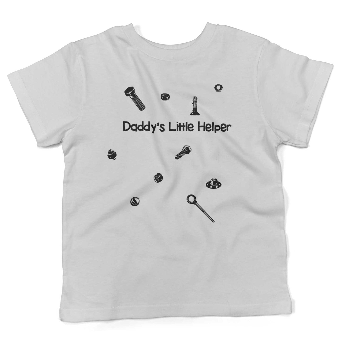 Daddy's Little Helper Toddler Shirt-White-2T