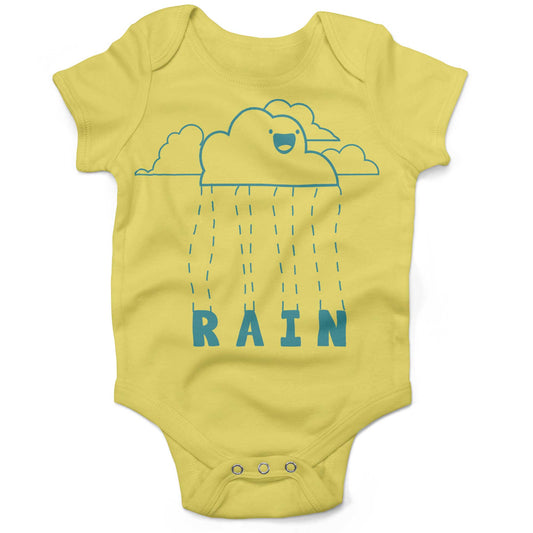 Happy When It Rains Infant Bodysuit or Raglan Baby Tee-Yellow-3-6 months