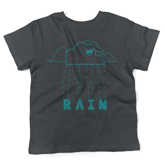 Happy When It Rains Toddler Shirt-Asphalt-2T