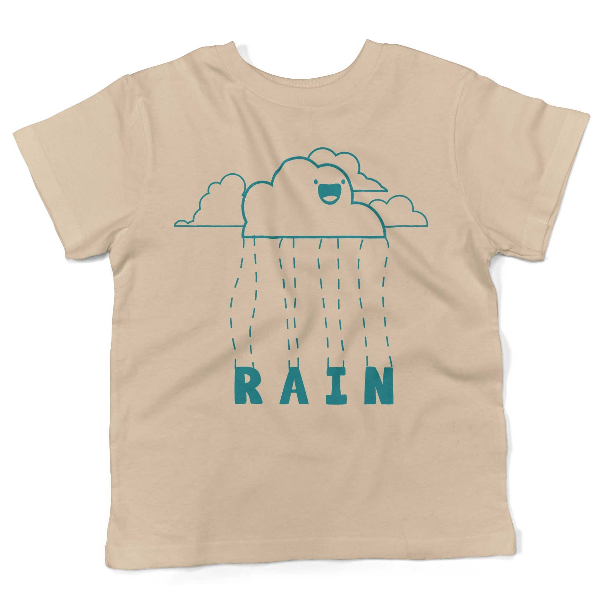 Happy When It Rains Toddler Shirt-Organic Natural-2T