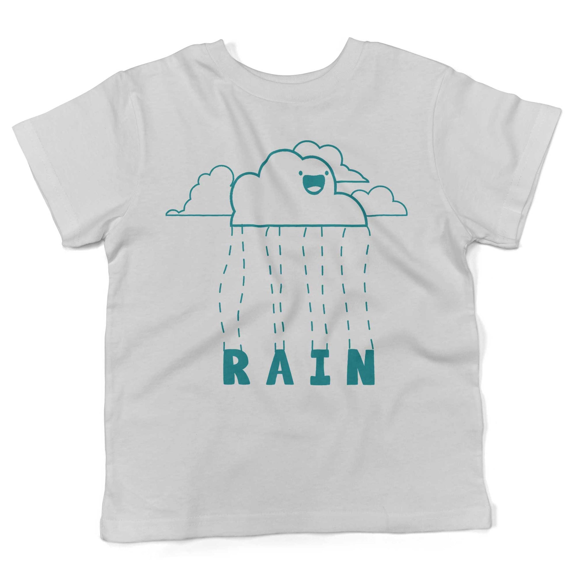 Happy When It Rains Toddler Shirt-White-2T