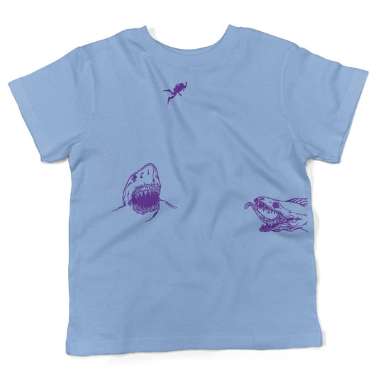 Scuba Diving Toddler Shirt-Organic Baby Blue-2T