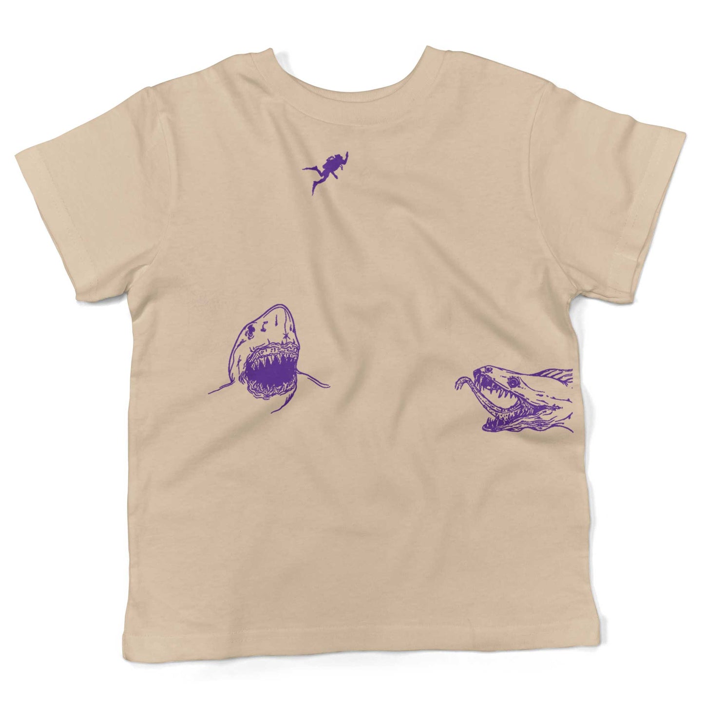Scuba Diving Toddler Shirt-Organic Natural-2T