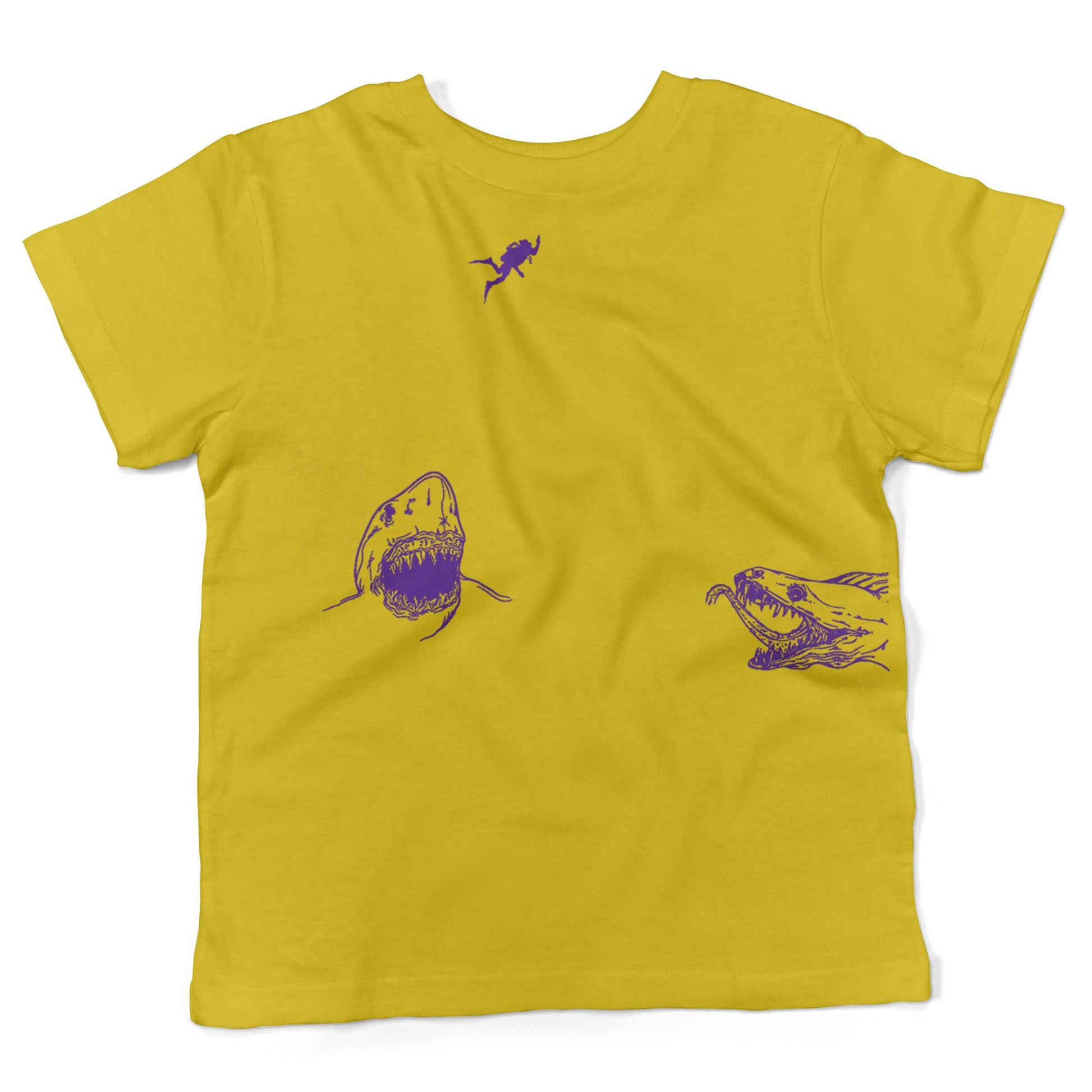 Scuba Diving Toddler Shirt-Sunshine Yellow-2T