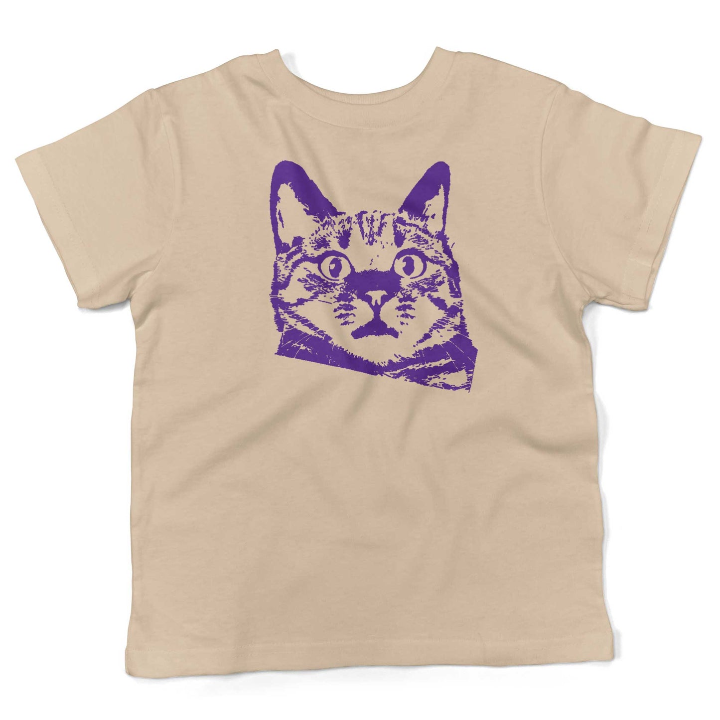 Funny Cat Toddler Shirt-Organic Natural-2T