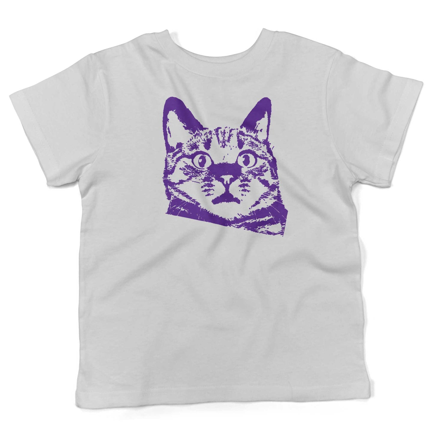 Funny Cat Toddler Shirt-White-2T