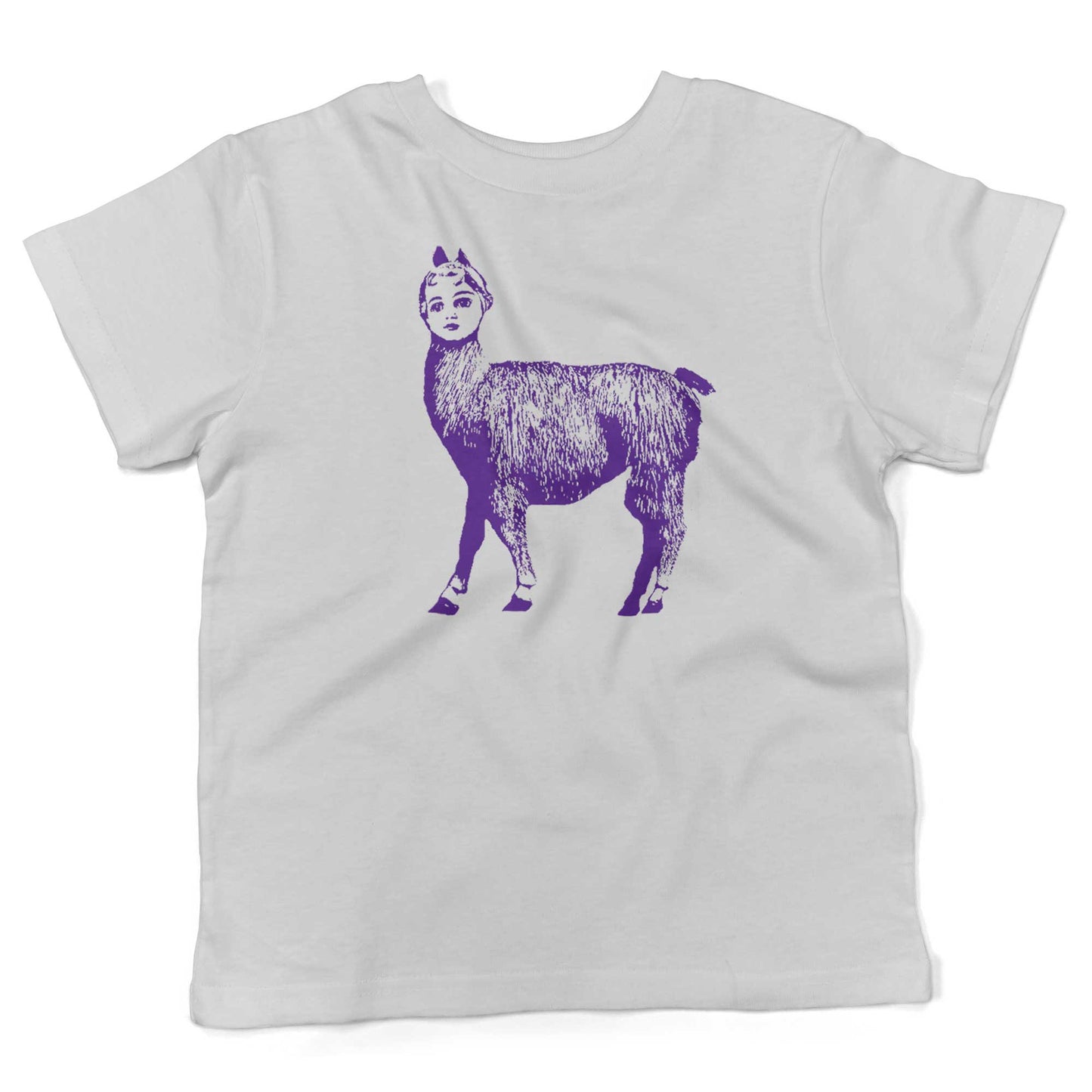 Dolly Llama Toddler Shirt-White-2T