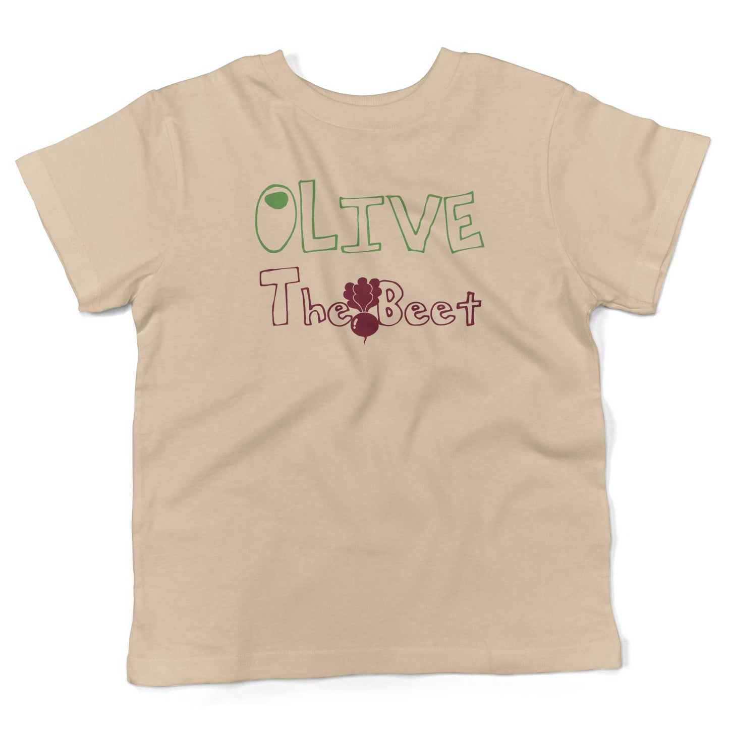Olive The Beet Toddler Shirt-Organic Natural-2T