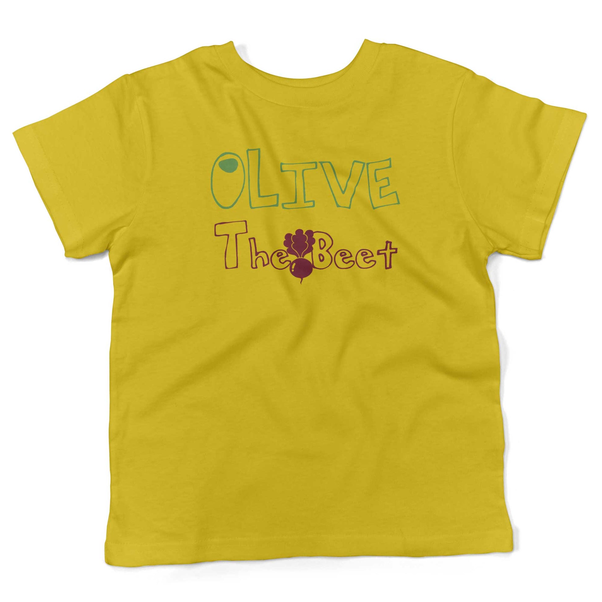 Olive The Beet Toddler Shirt-Sunshine Yellow-2T