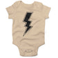 Giant Lightning Bolt Infant Bodysuit or Raglan Baby Tee-Organic Natural-3-6 months