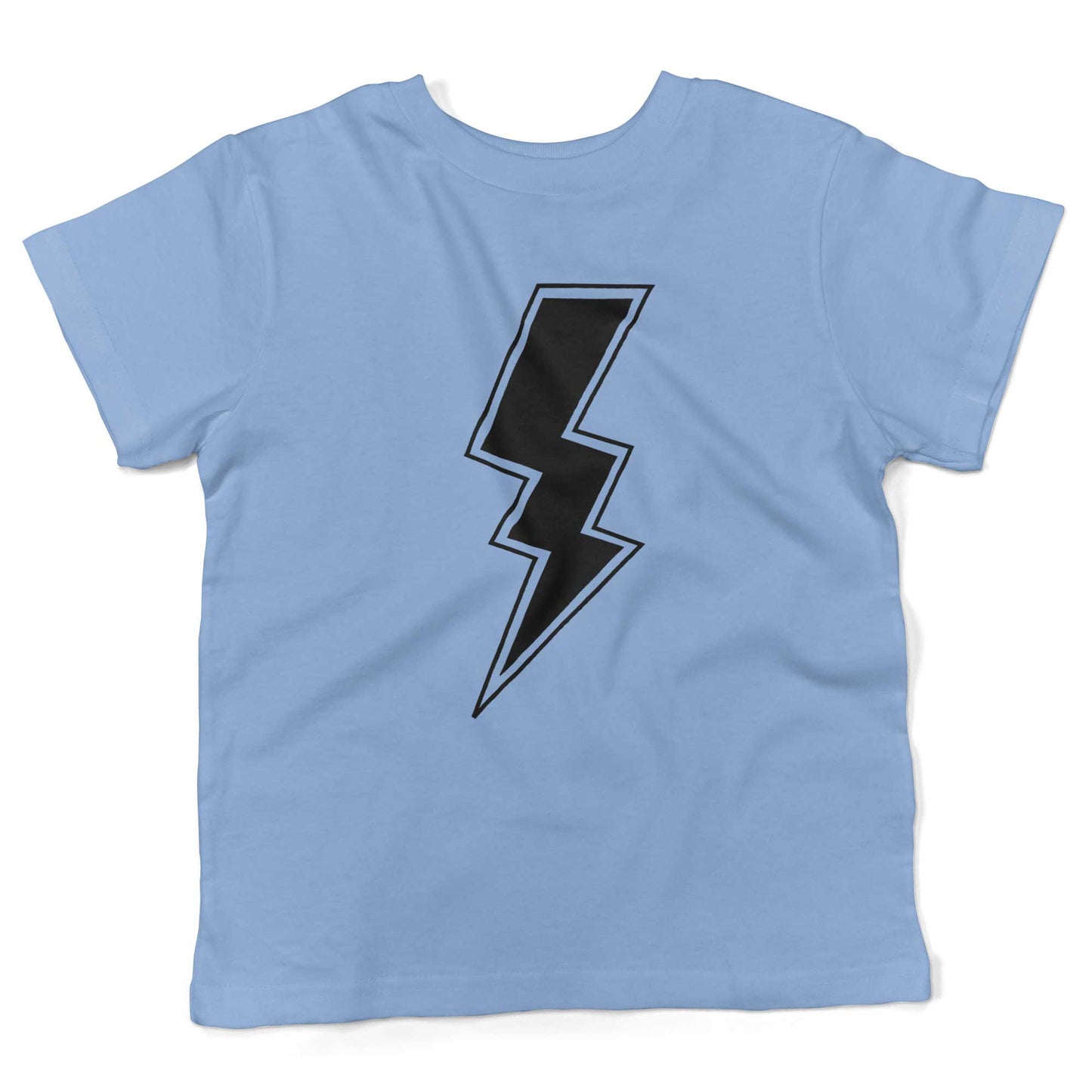 Giant Lightning Bolt Toddler Shirt-Organic Baby Blue-2T
