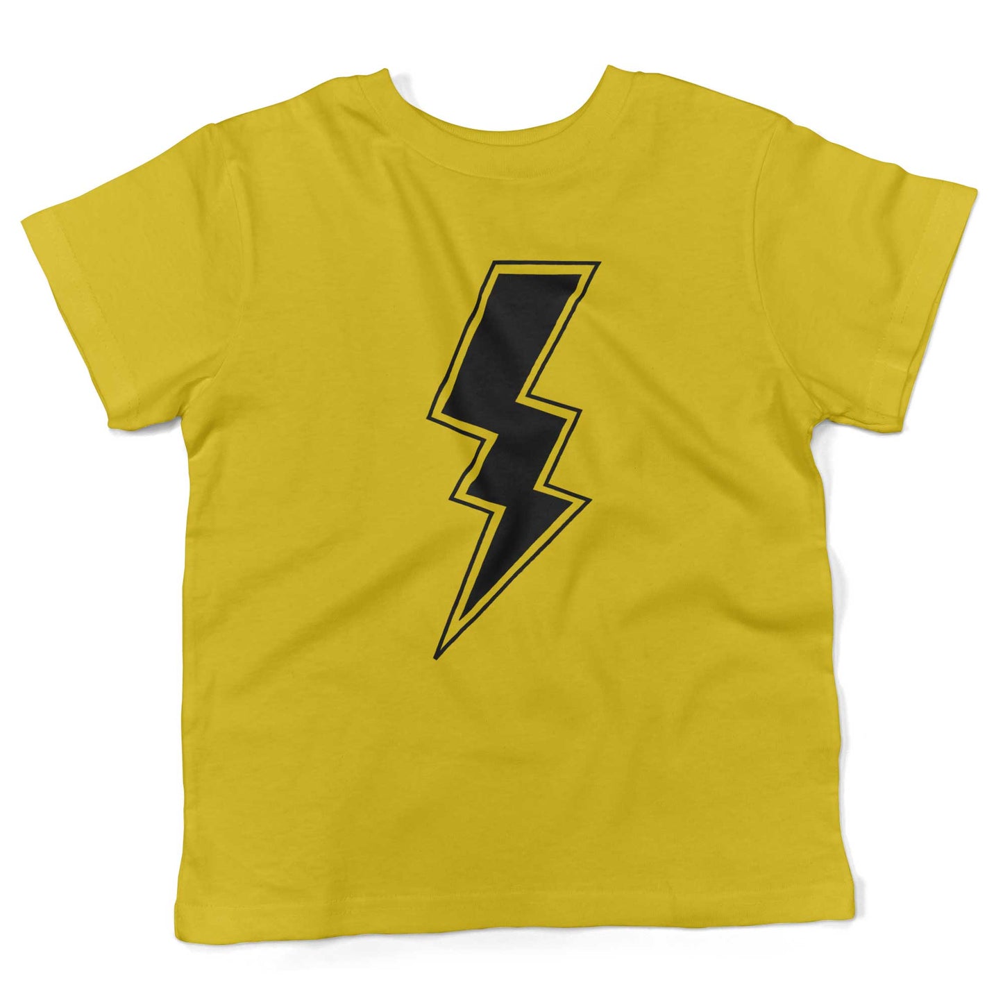 Giant Lightning Bolt Toddler Shirt-Sunshine Yellow-2T