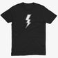 Giant Lightning Bolt Unisex Or Women's Cotton T-shirt-Black-Unisex