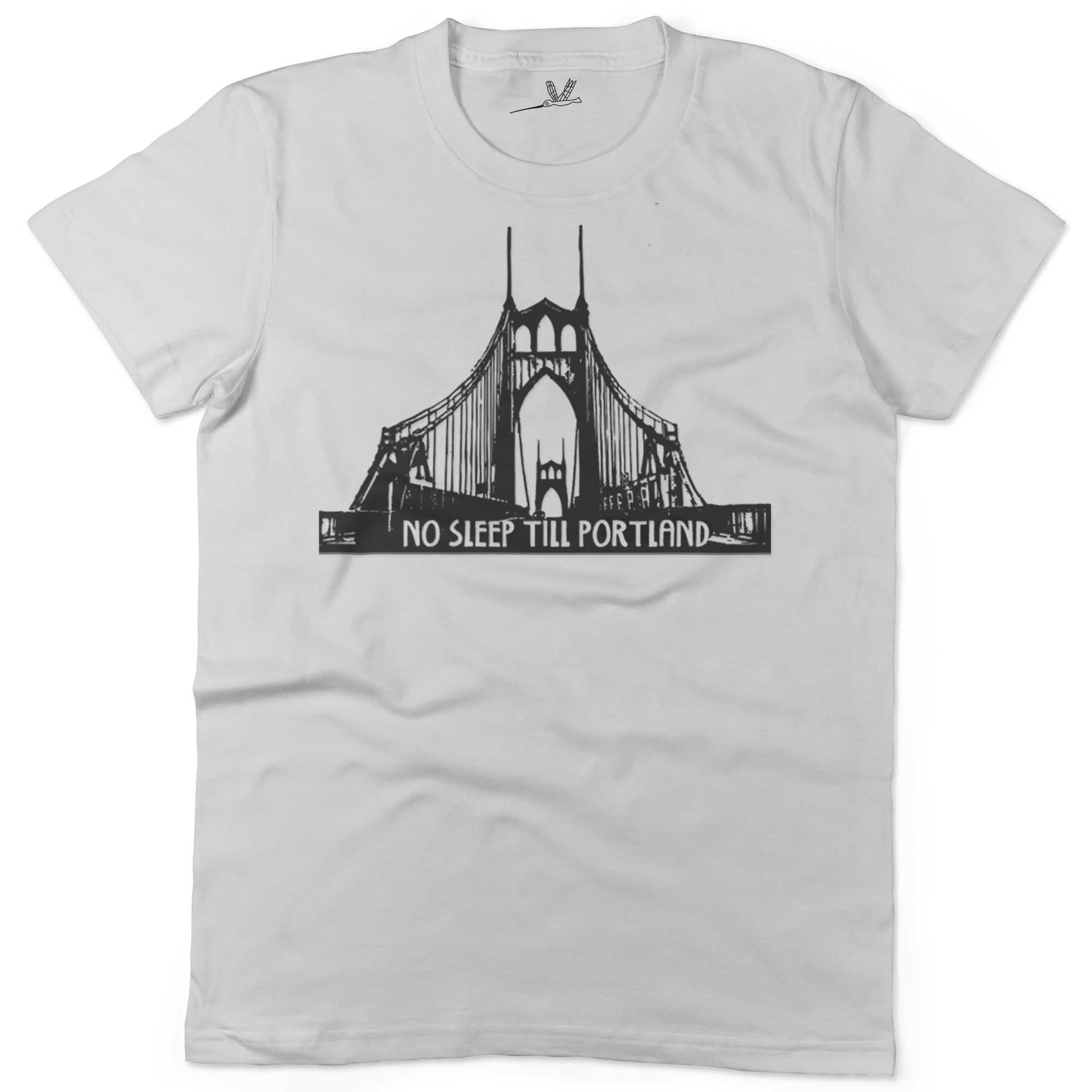 No Sleep Till Portland Unisex Or Women's Cotton T-shirt-White-Woman