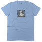 Charles Darwin Evolution Unisex Or Women's Cotton T-shirt-Baby Blue-Woman