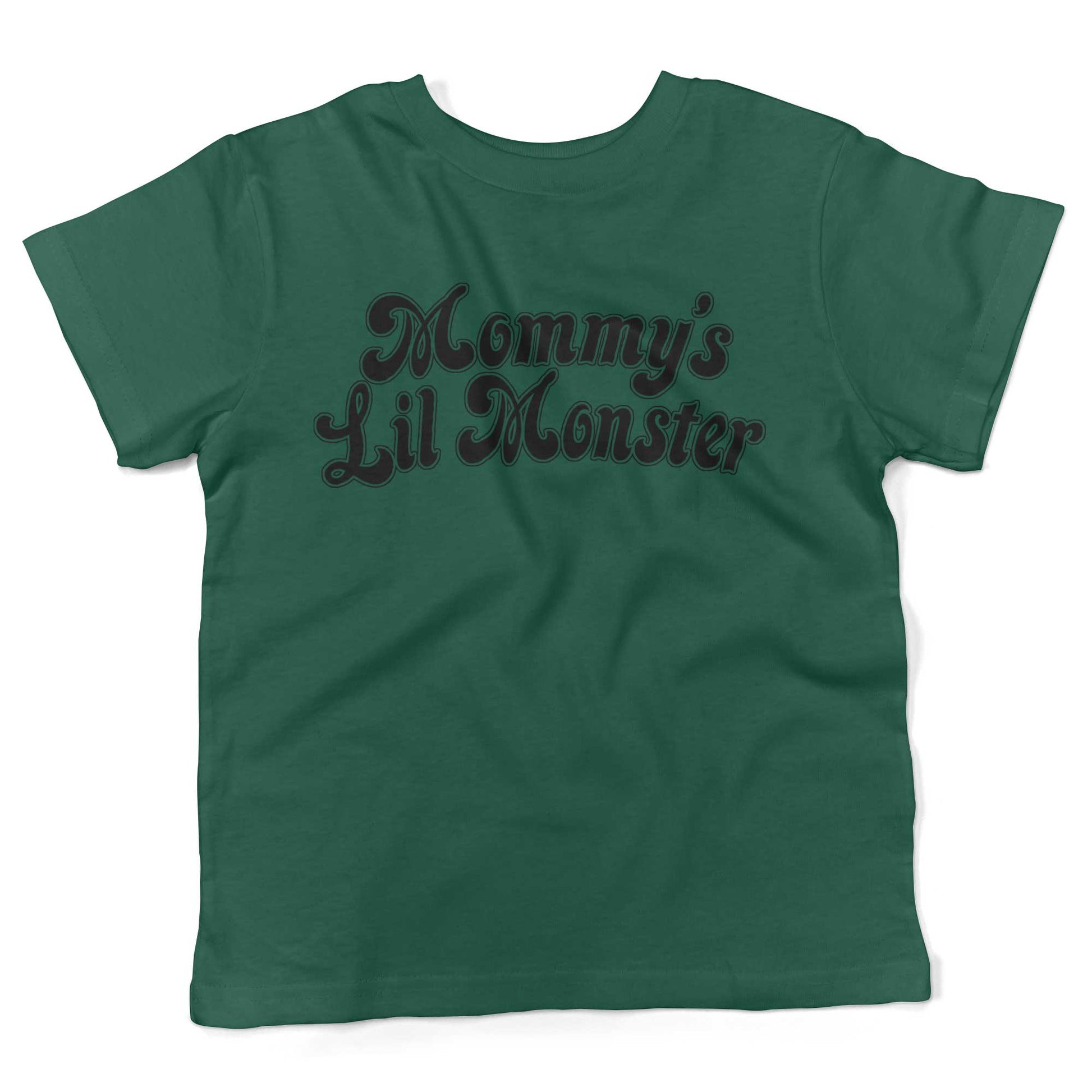 Mommy's Lil Monster Toddler Shirt-Kelly Green-2T
