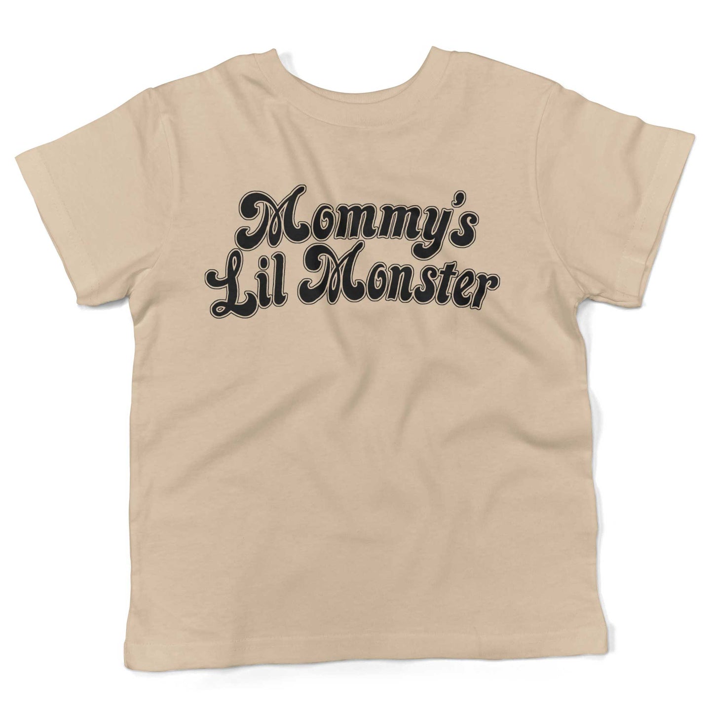 Mommy's Lil Monster Toddler Shirt-Organic Natural-2T