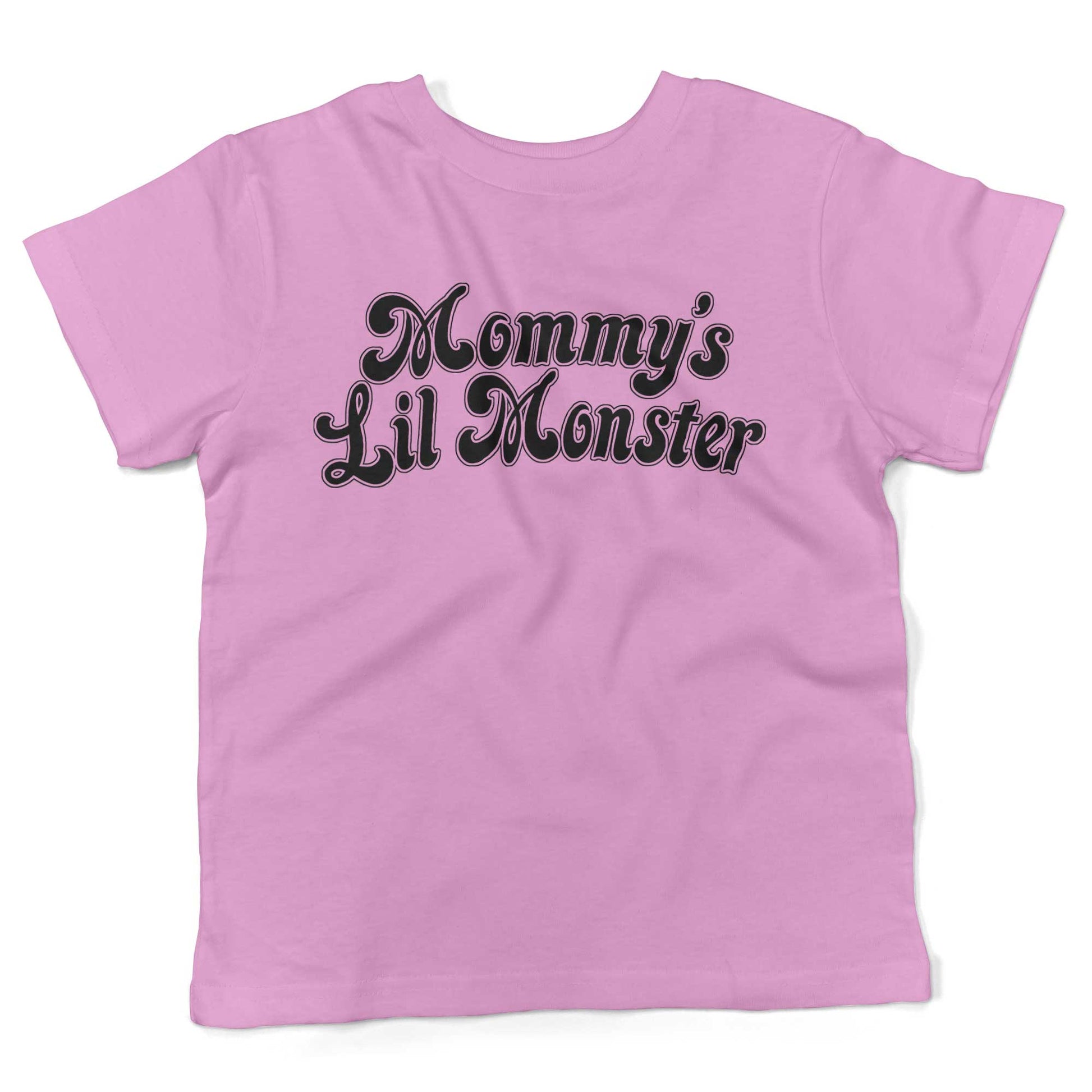 Mommy's Lil Monster Toddler Shirt-Organic Pink-2T