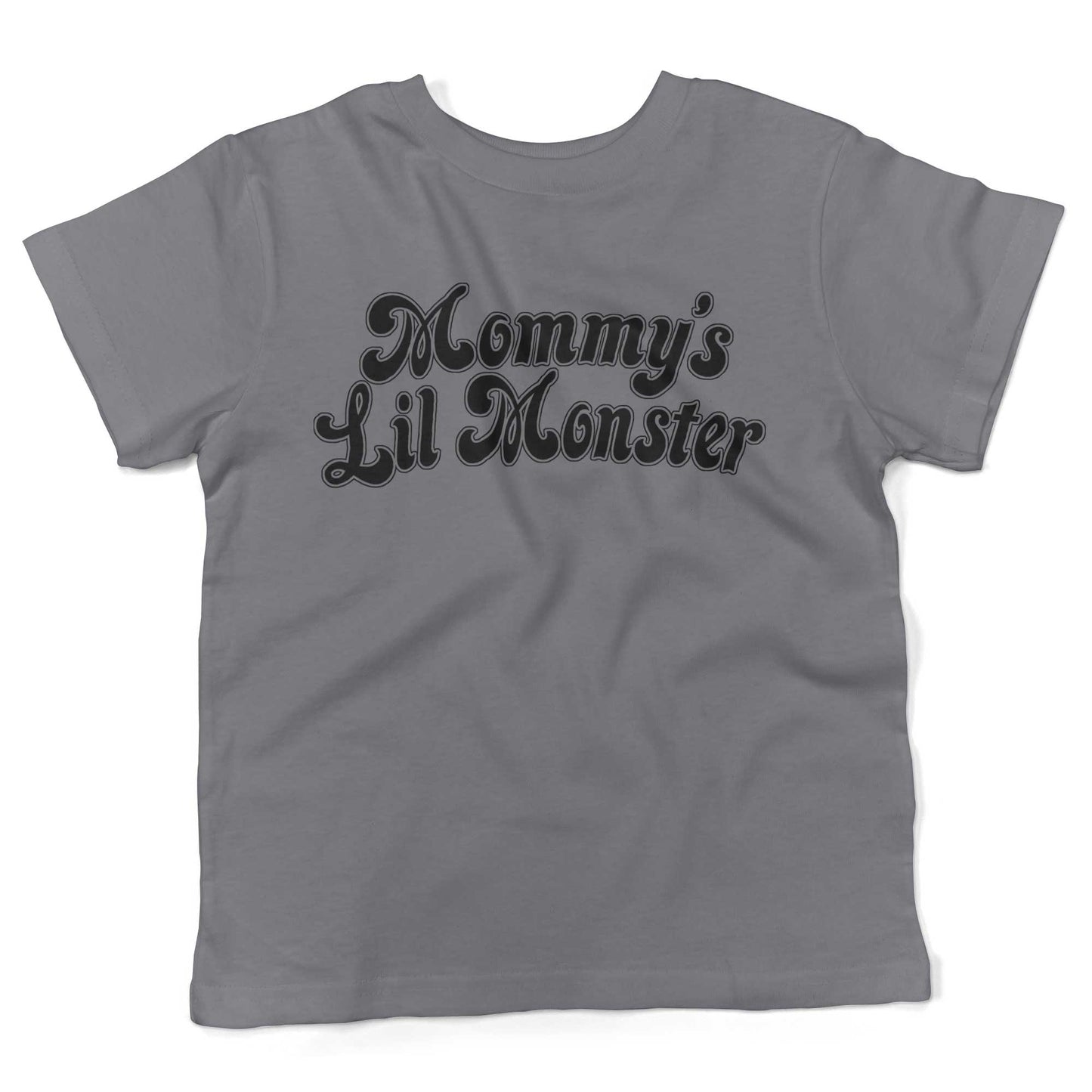 Mommy's Lil Monster Toddler Shirt-Slate-2T