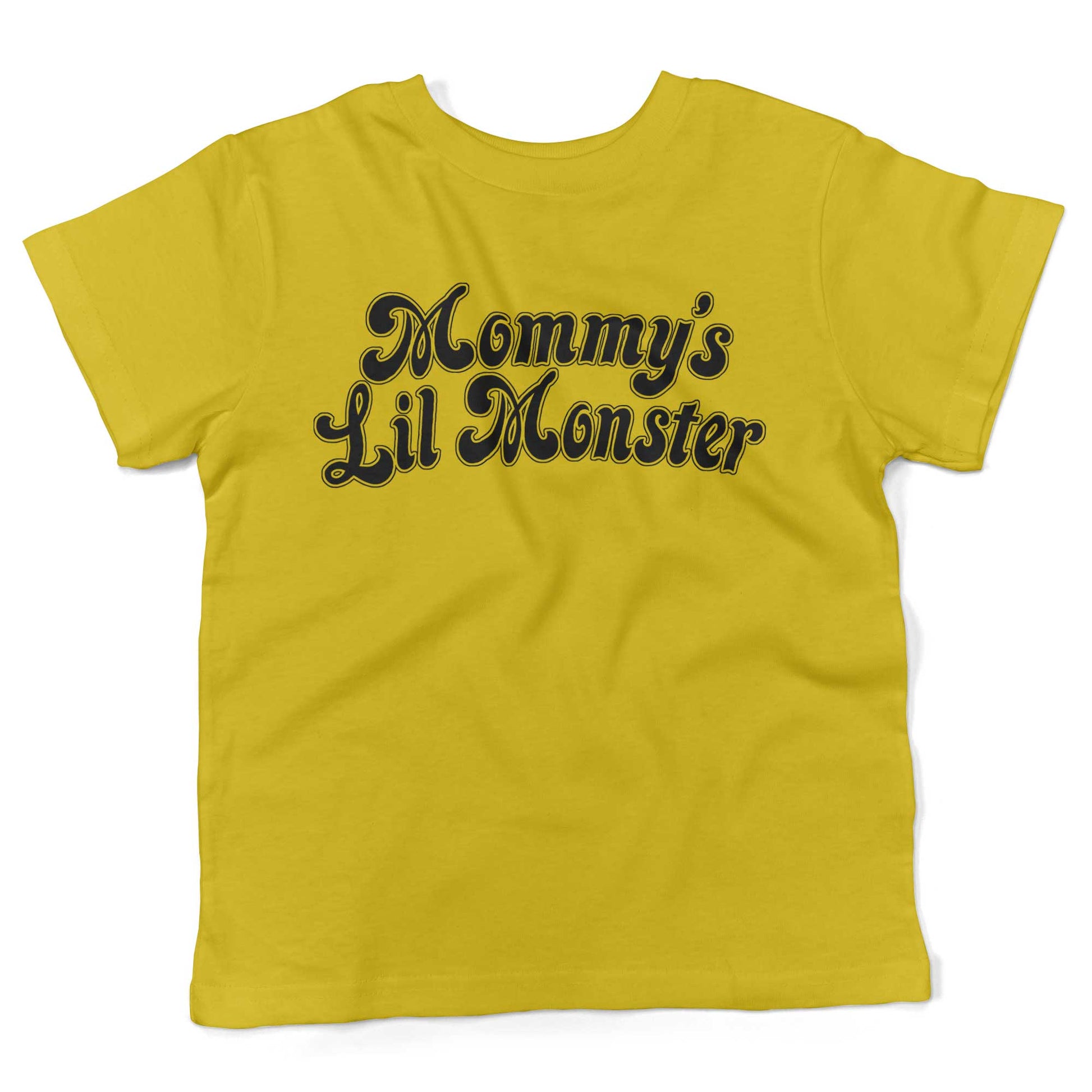 Mommy's Lil Monster Toddler Shirt-Sunshine Yellow-2T