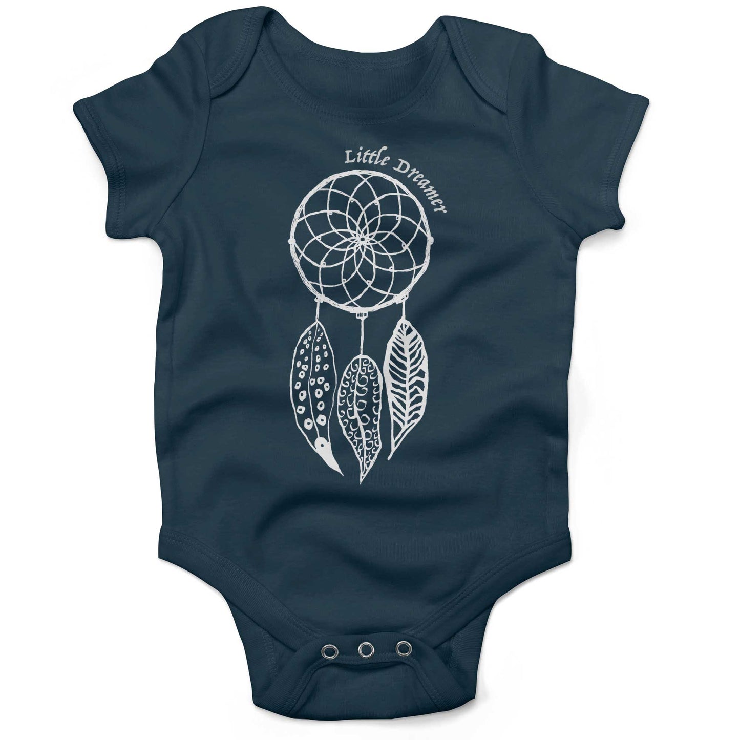 Dreamcatcher Infant Bodysuit or Raglan Baby Tee-Organic Pacific Blue-3-6 months