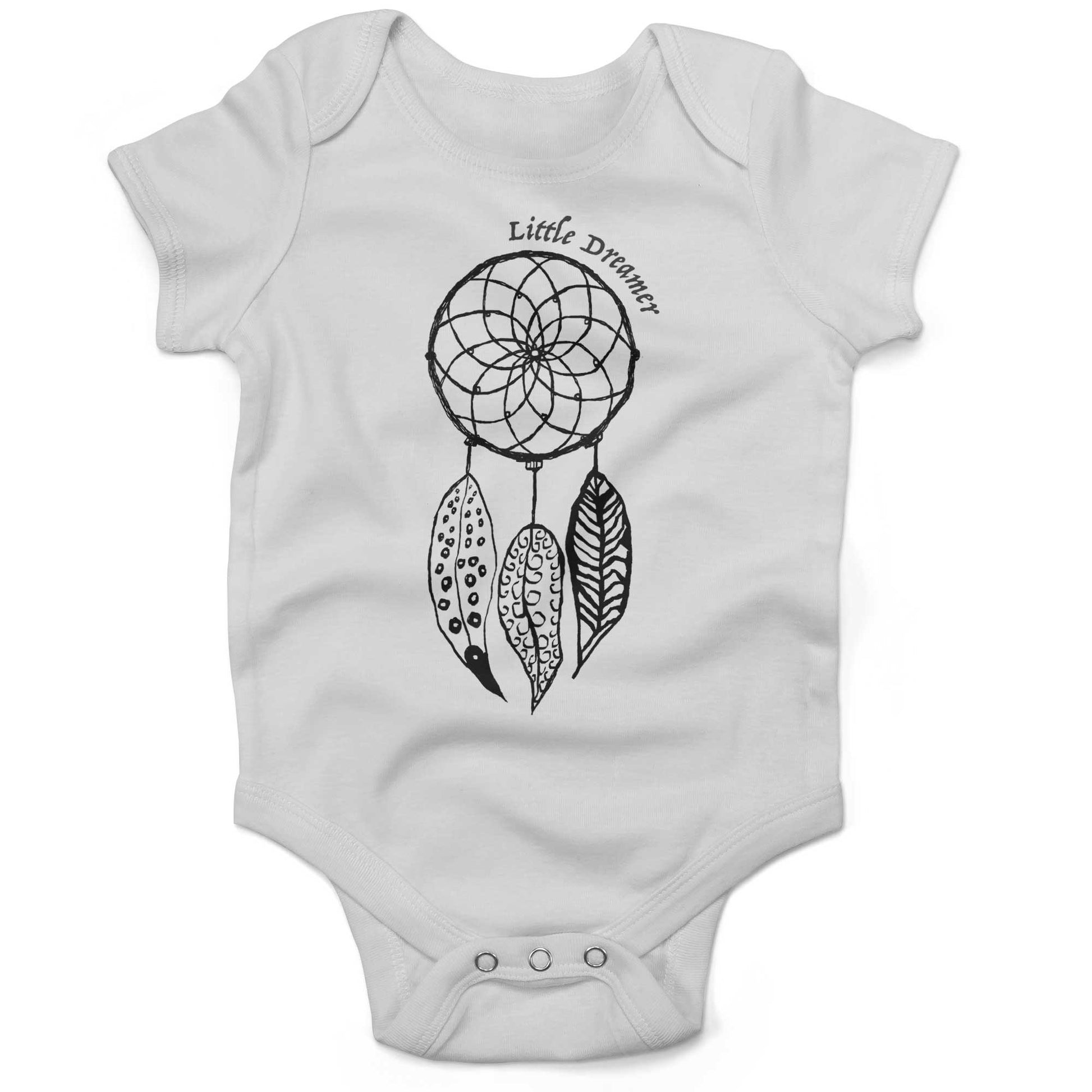 Dreamcatcher Infant Bodysuit or Raglan Baby Tee-White-3-6 months