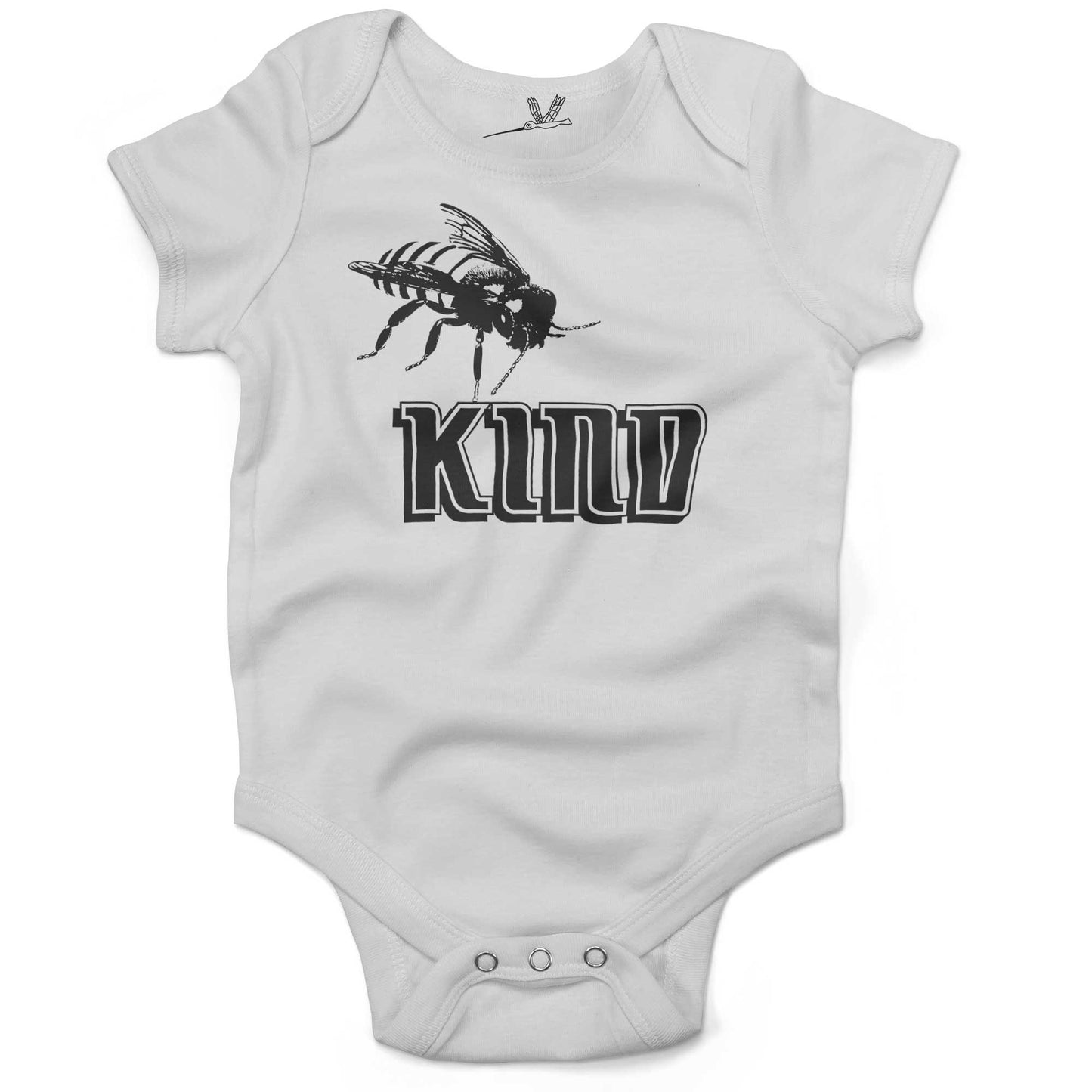 Bee Kind Infant Bodysuit or Raglan Baby Tee-White-3-6 months