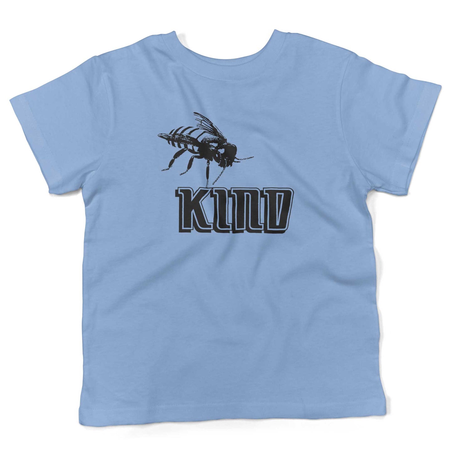 Bee Kind Toddler Shirt-Organic Baby Blue-2T