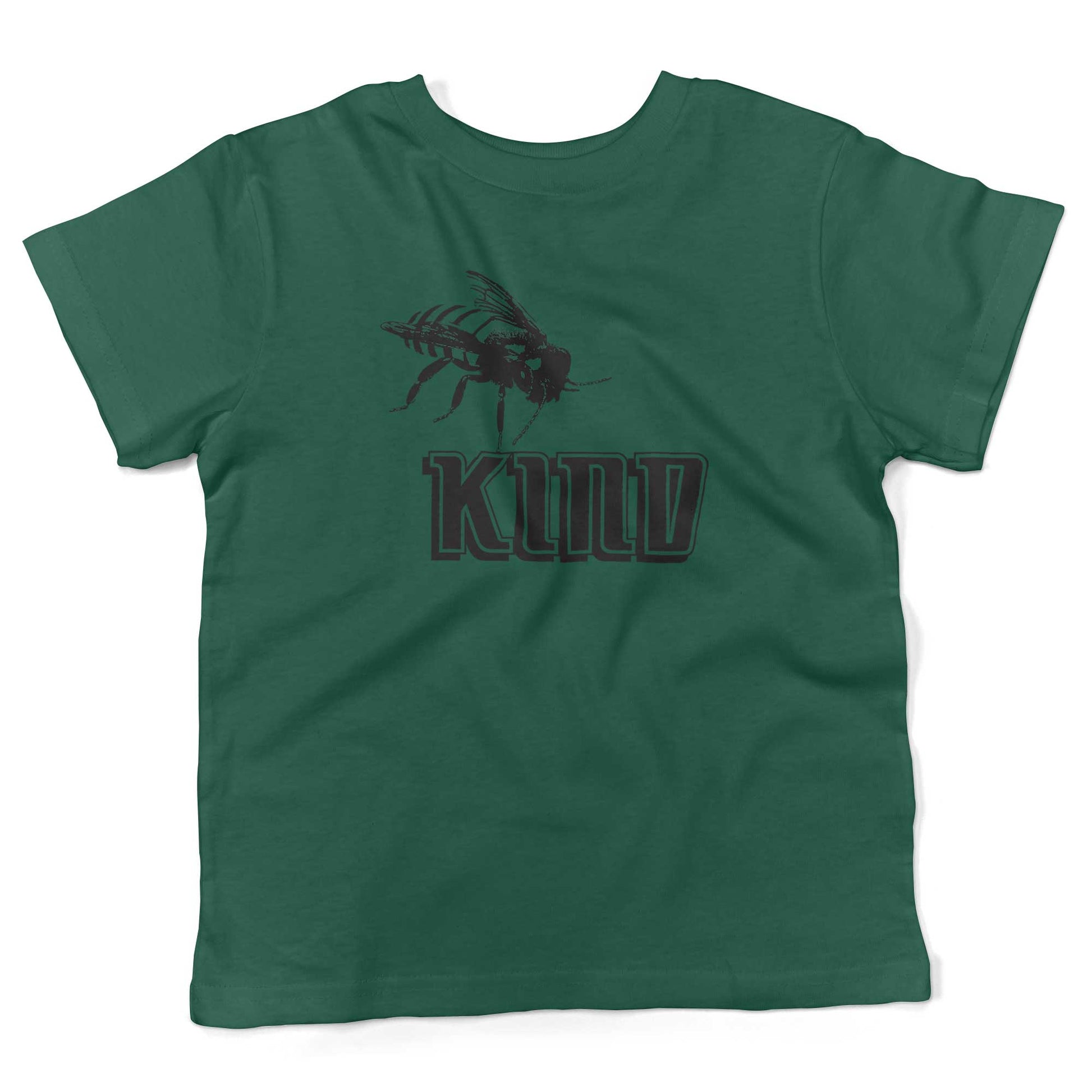 Bee Kind Toddler Shirt-Kelly Green-2T