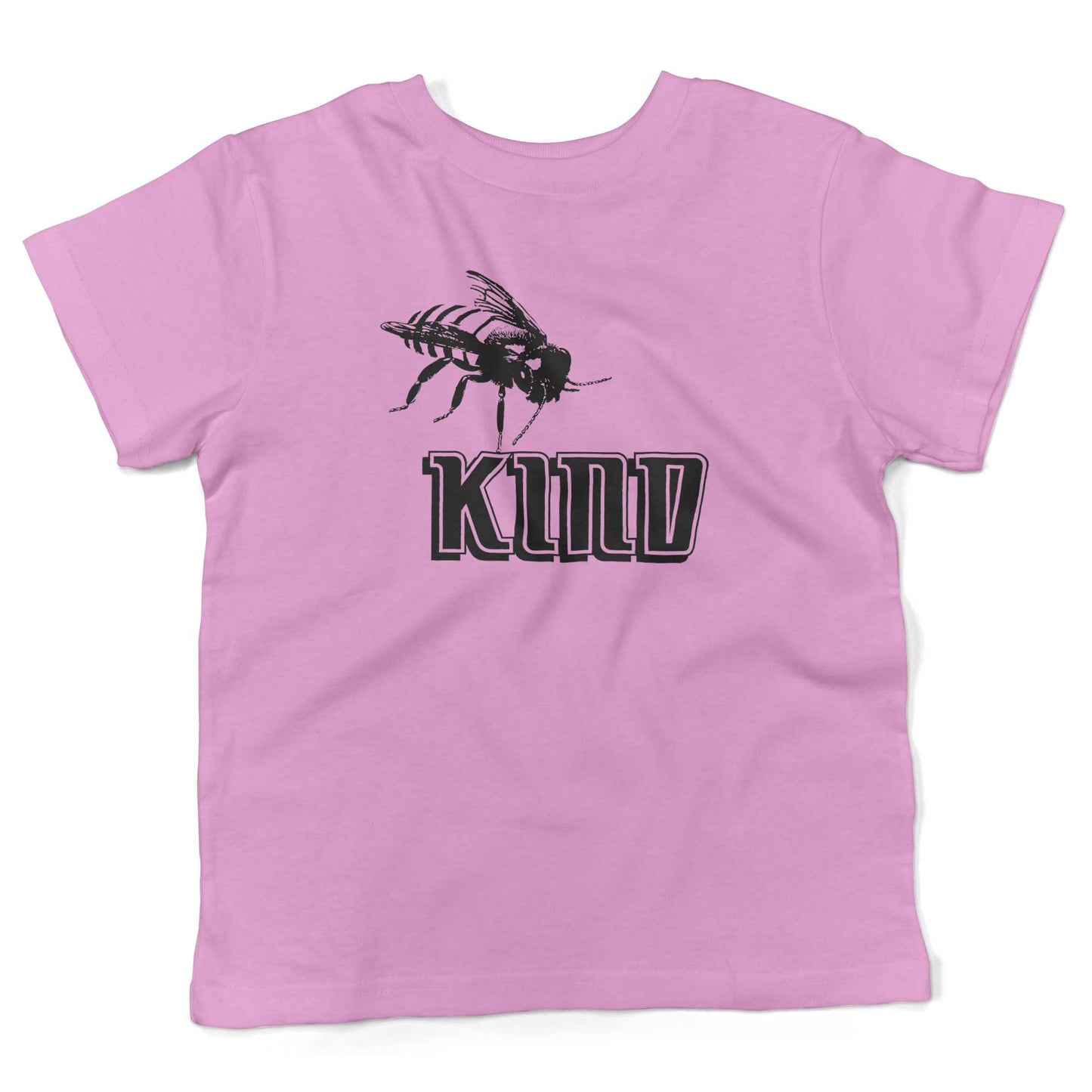 Bee Kind Toddler Shirt-Organic Pink-2T