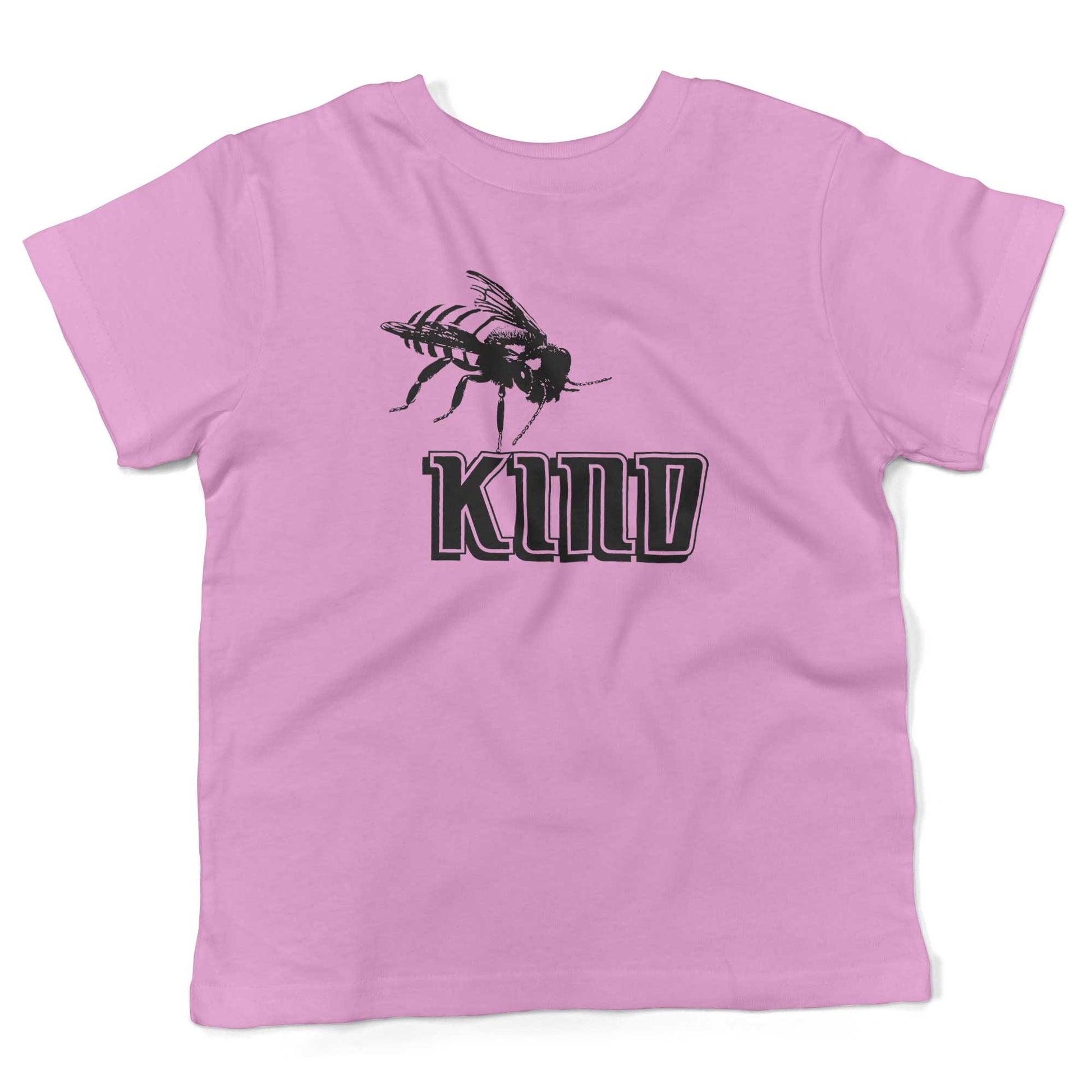 Bee Kind Toddler Shirt-Organic Pink-2T