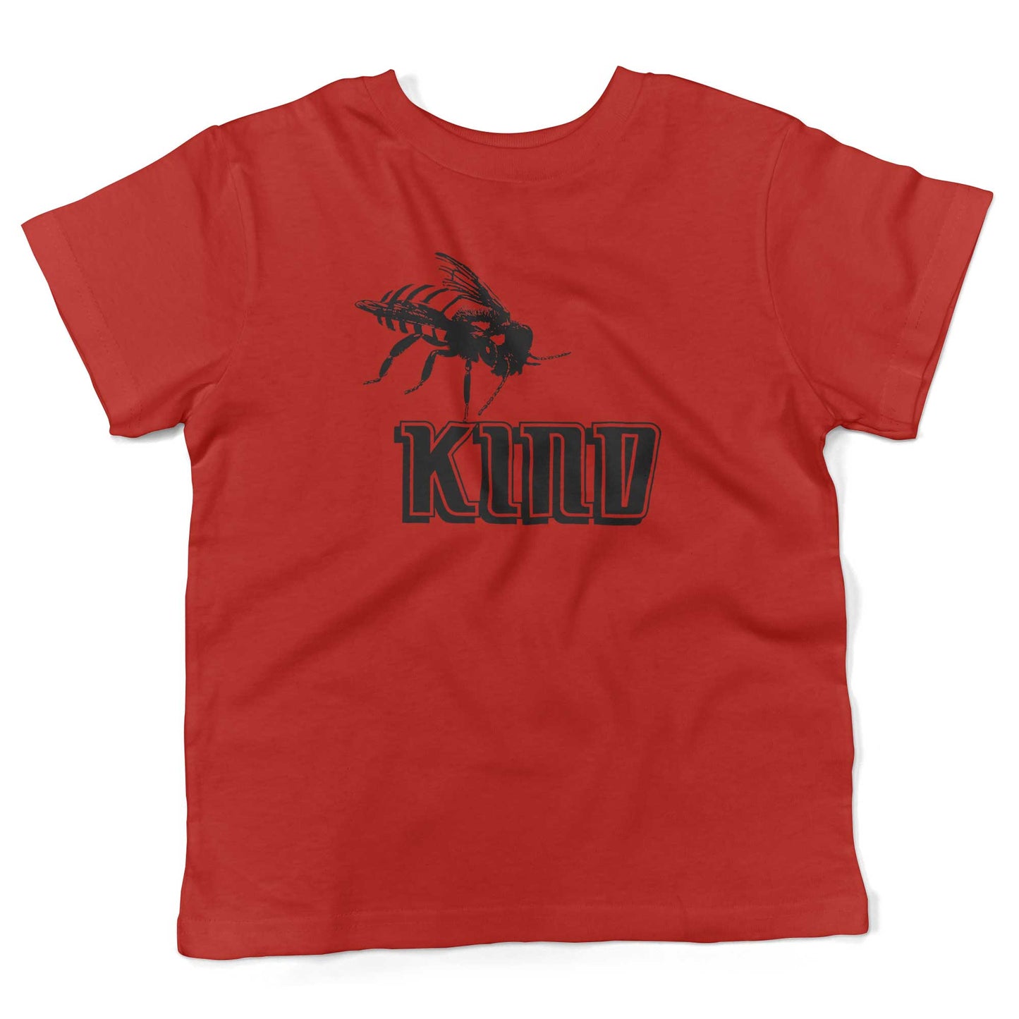 Bee Kind Toddler Shirt-Red-2T
