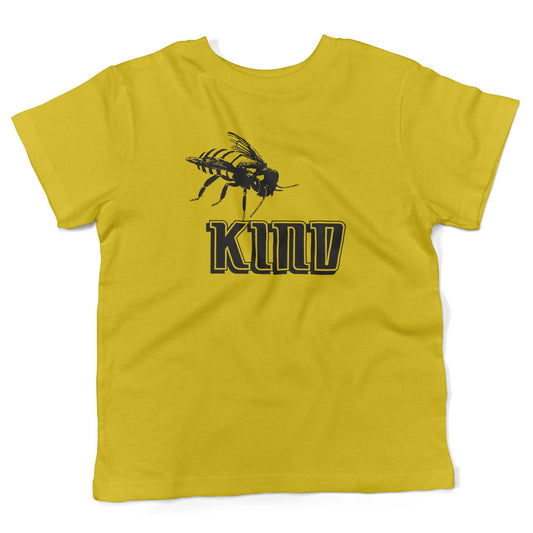 Bee Kind Toddler Shirt-Sunshine Yellow-2T