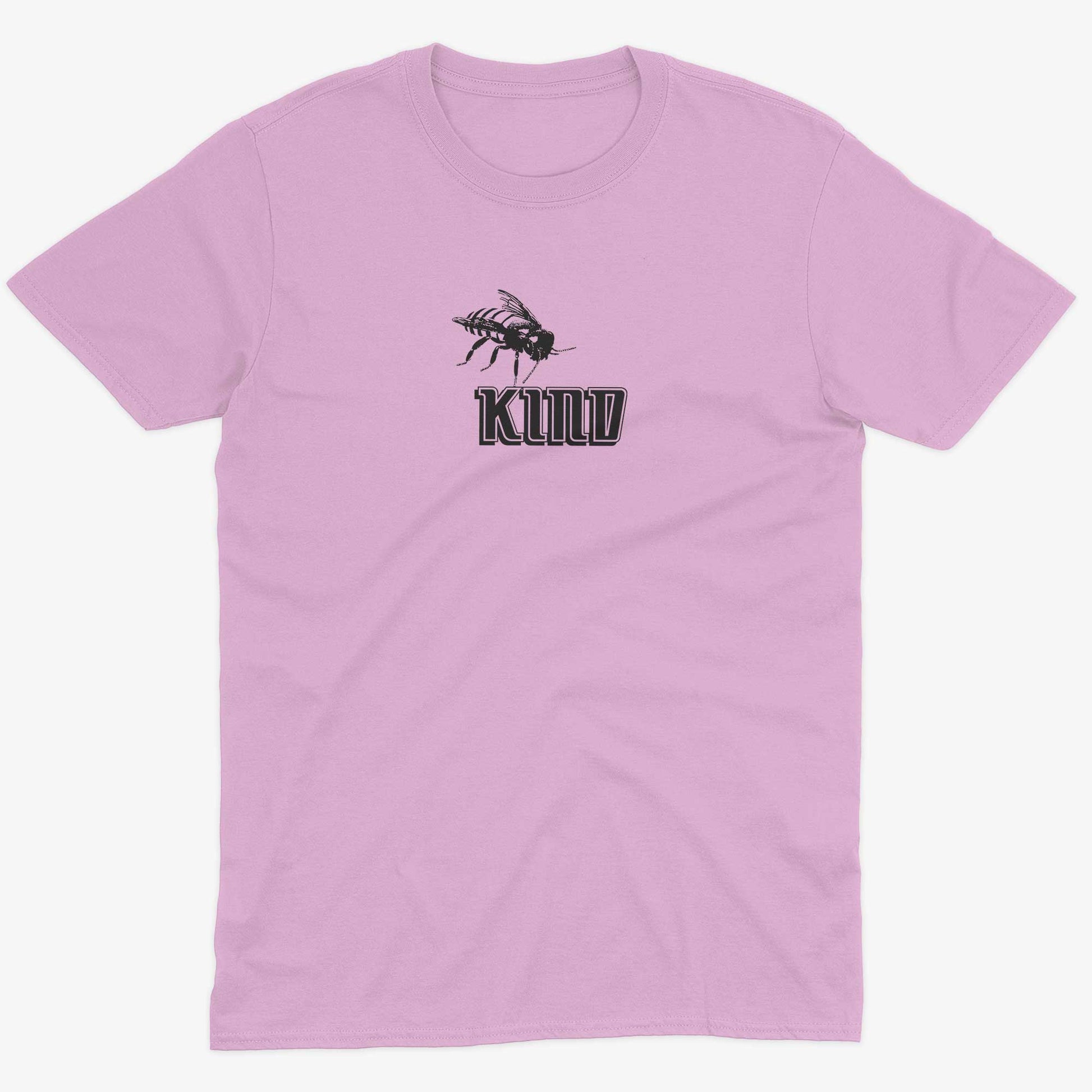Bee Kind Unisex Or Women's Cotton T-shirt-Pink-Unisex