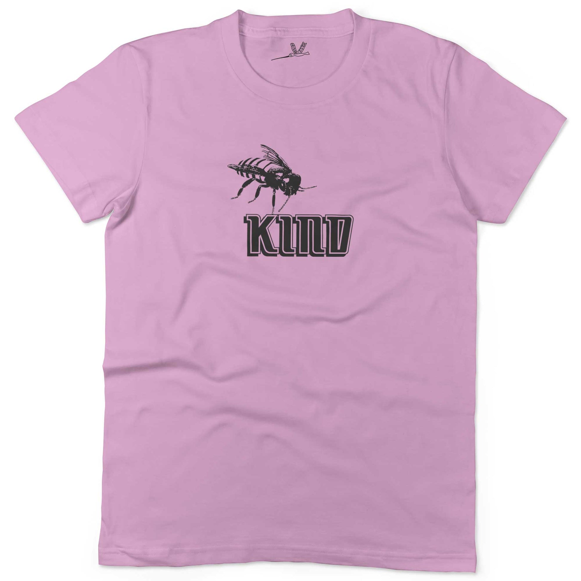 Bee Kind Unisex Or Women's Cotton T-shirt-Pink-Woman