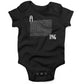 Amazing Infant Bodysuit or Raglan Baby Tee-Organic Black-3-6 months