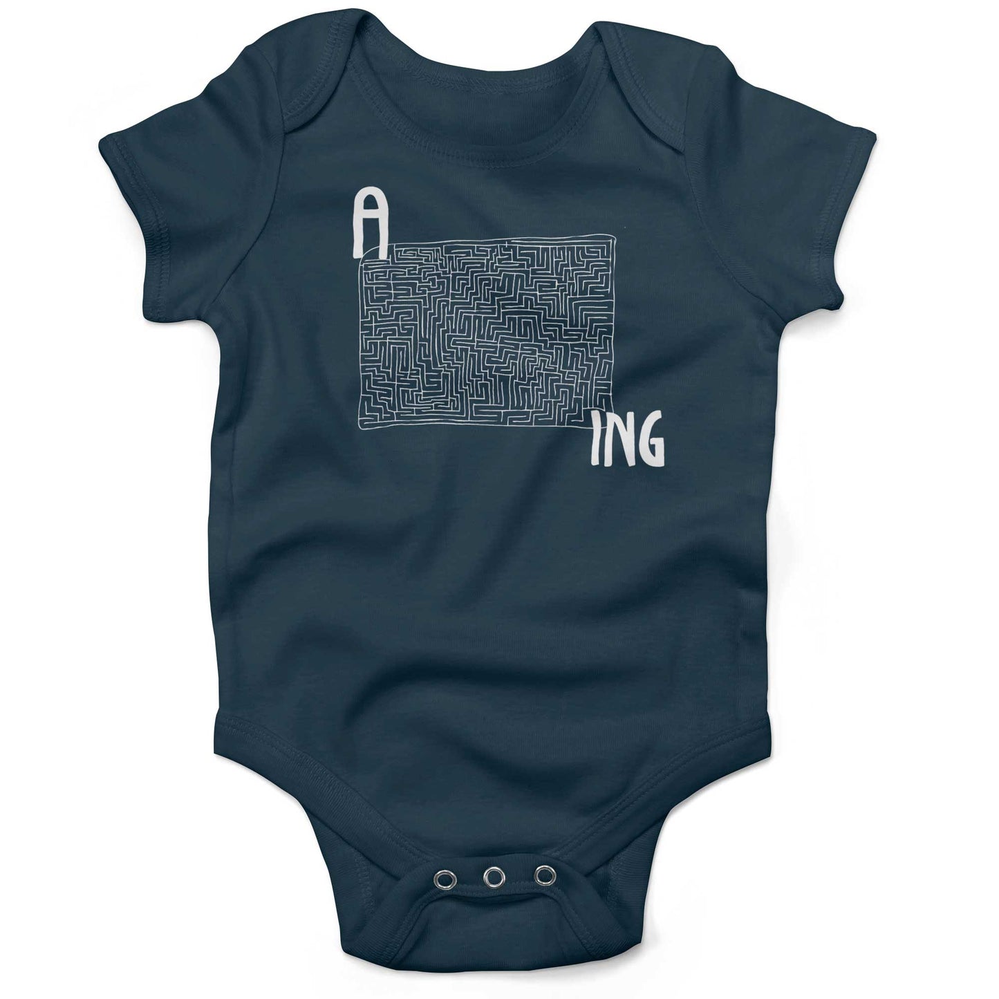 Amazing Infant Bodysuit or Raglan Baby Tee-Organic Pacific Blue-3-6 months
