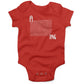 Amazing Infant Bodysuit or Raglan Baby Tee-Organic Red-3-6 months